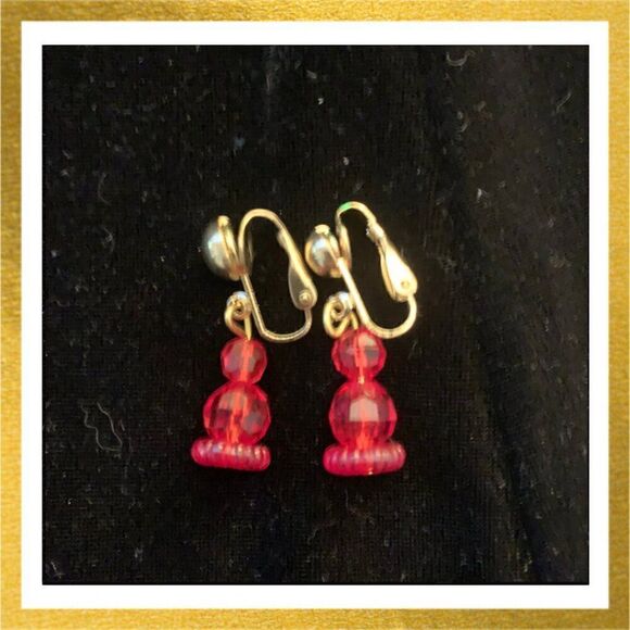 3/$20 Hand Crafted BEADED Dangle HANDMADE Crystal CLIP ON EARRINGS - Picture 1 of 1